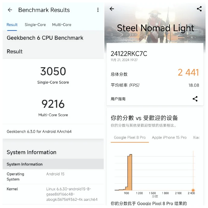 Redmi K80 Pro appears on Geekbench