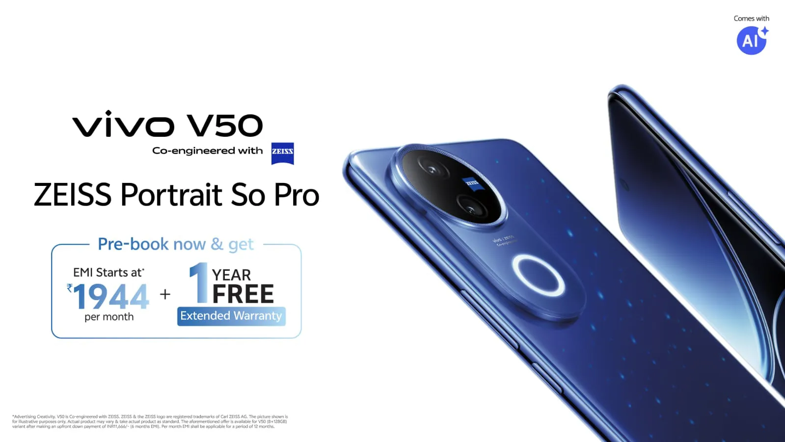 Vivo V50 5G warranty extended